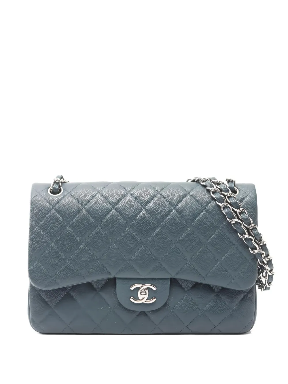 CHANEL Pre-Owned 2014-2015 30 Deca Matlassé shoulder bag - Blu