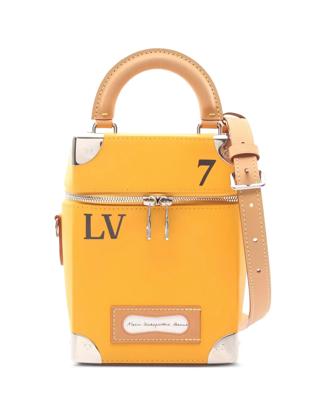 Louis Vuitton Pre-Owned 2010s Vertical Box Trunk Saffron leather tote bag - Giallo