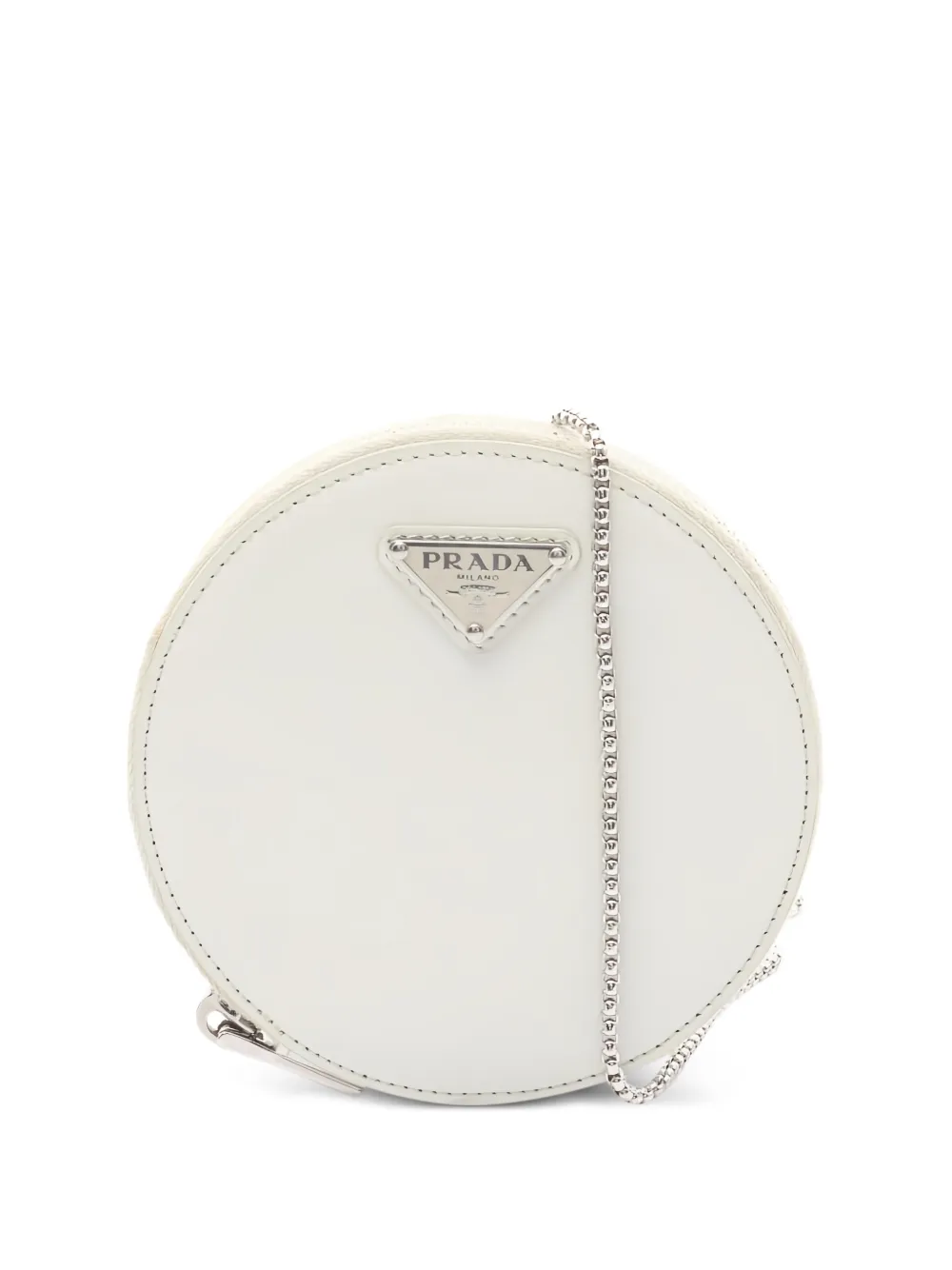 Prada Pre-Owned 2000s Spazzolato round-shape mini bag - Bianco