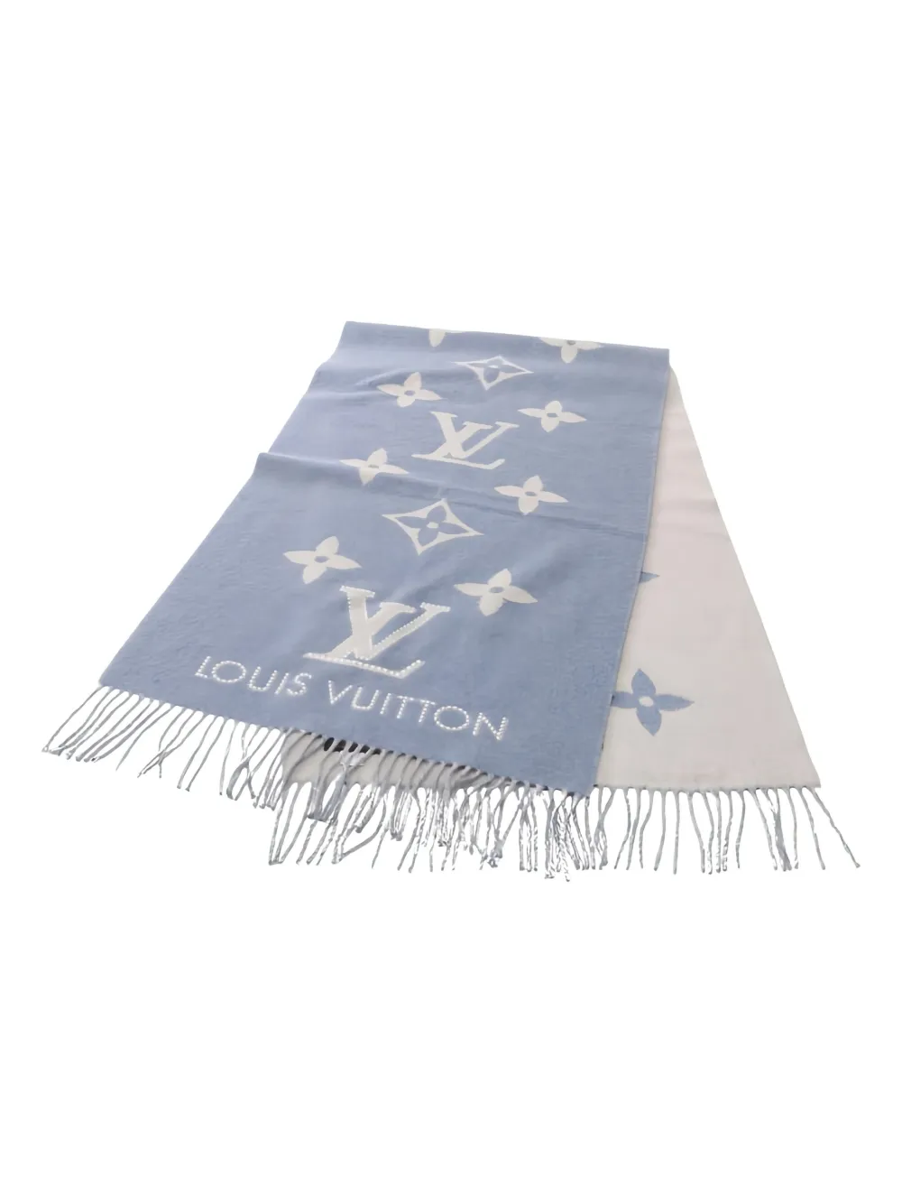 Louis Vuitton Pre-Owned 2019 monogram cashmere scarf - Blau