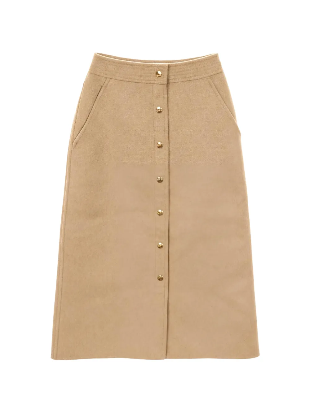 Louis Vuitton Pre-Owned Gonna midi con monogramma 2010 - Toni neutri