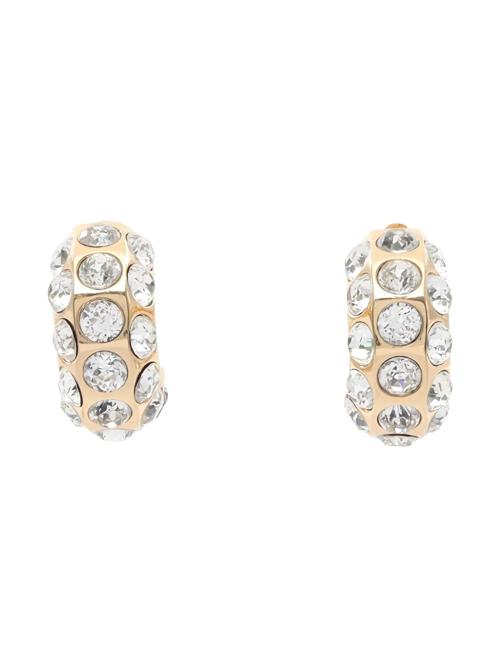 Christian Dior Pre-Owned 2010s rhinestone earrings - Gold