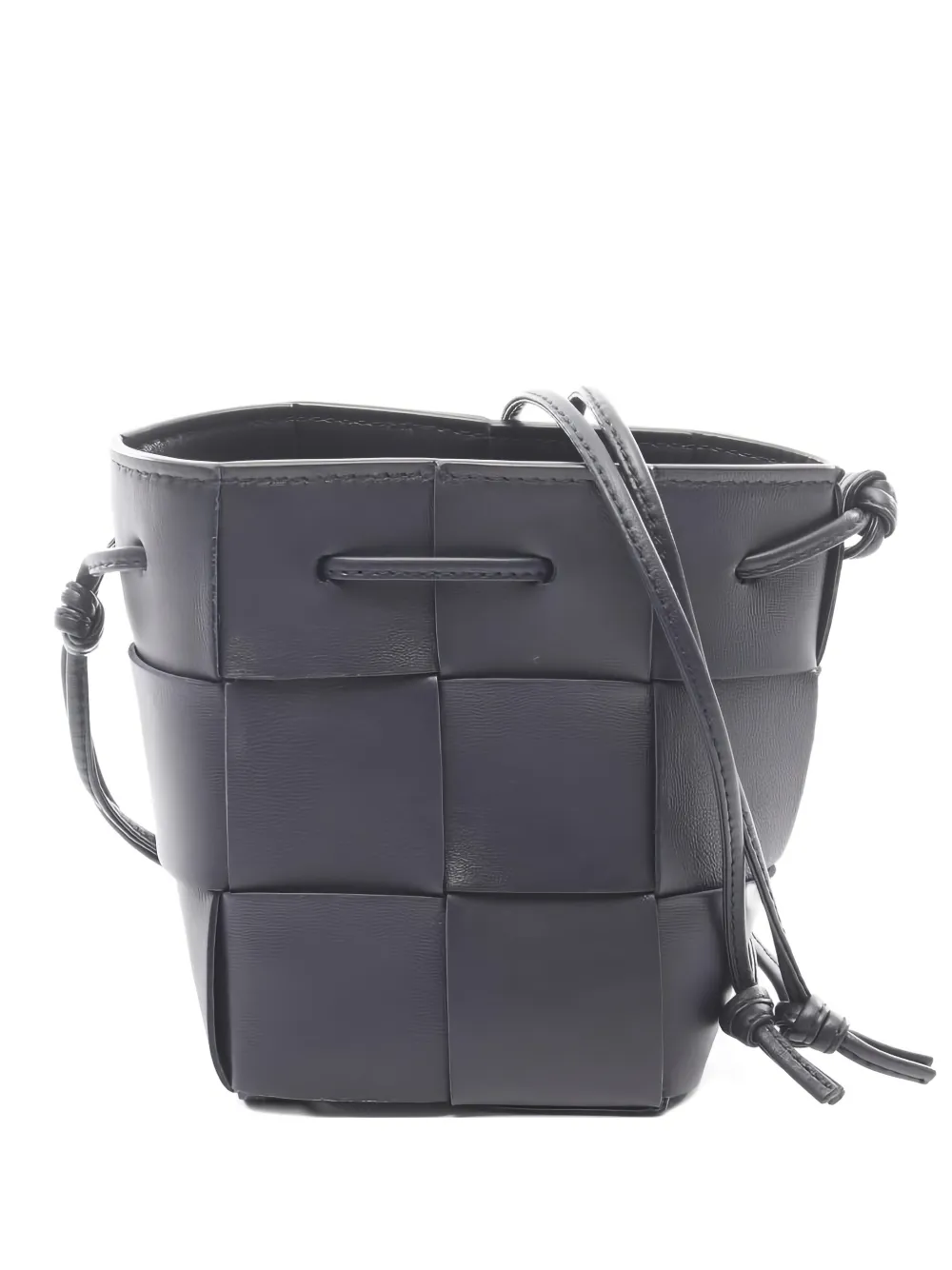 Bottega Veneta Pre-Owned 2010s mini Cassette leather bucket bag - Blu