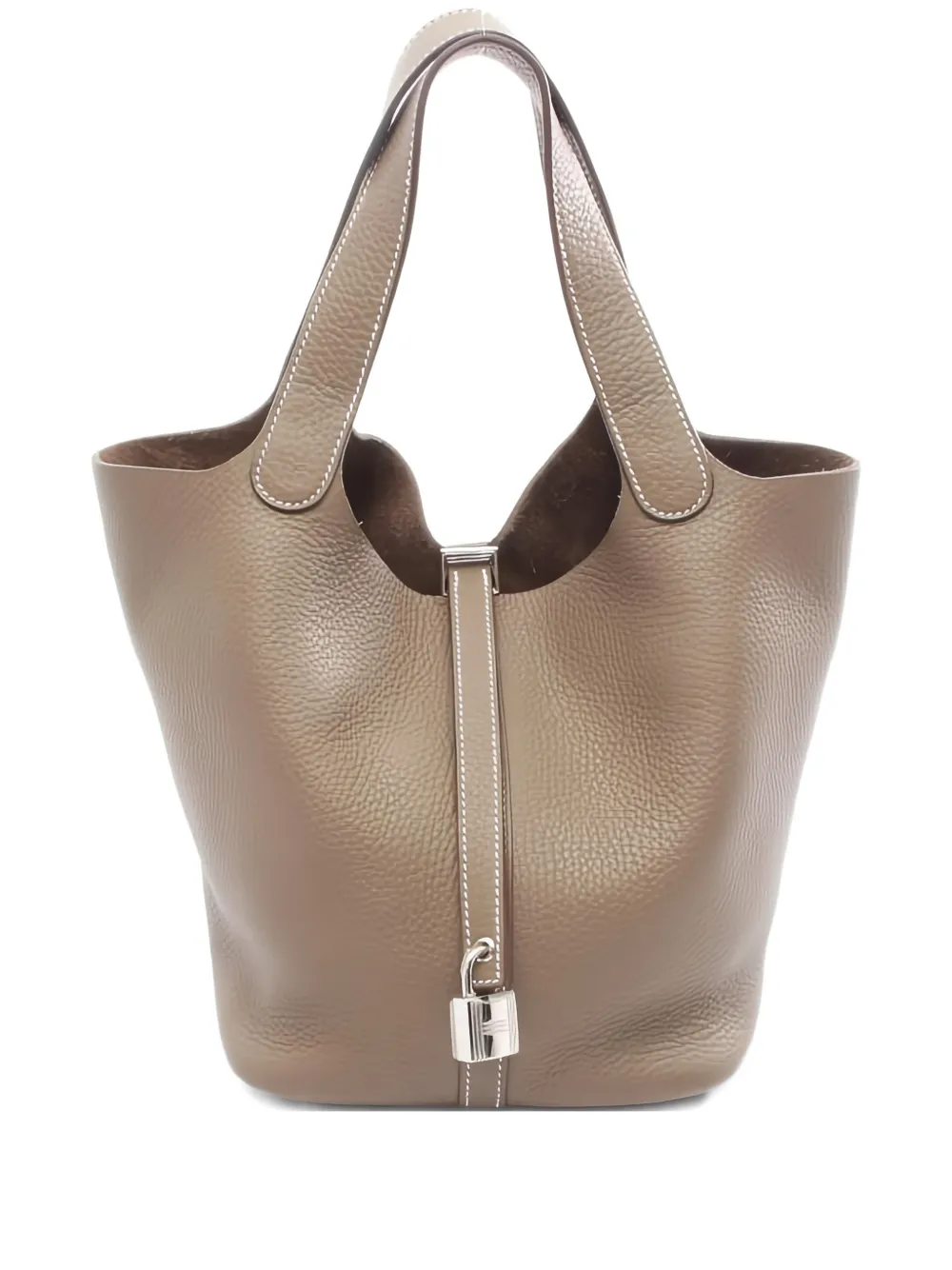 Hermès Pre-Owned 2024 Picotane lock leather tote bag - Toni neutri