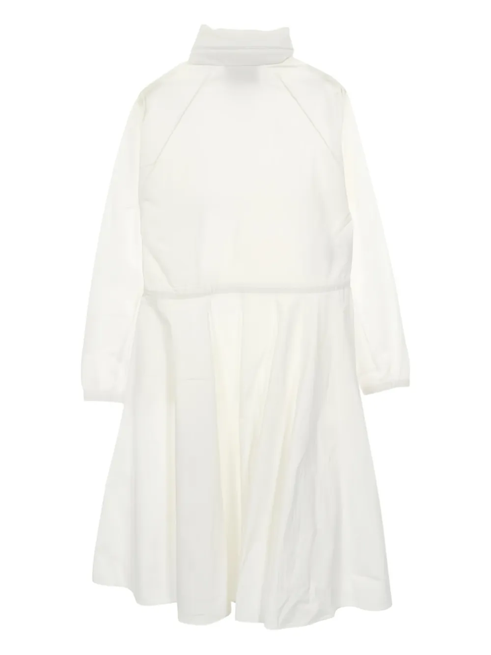 Prada Pre-Owned 2000s hooded logo-plate dress - Wit