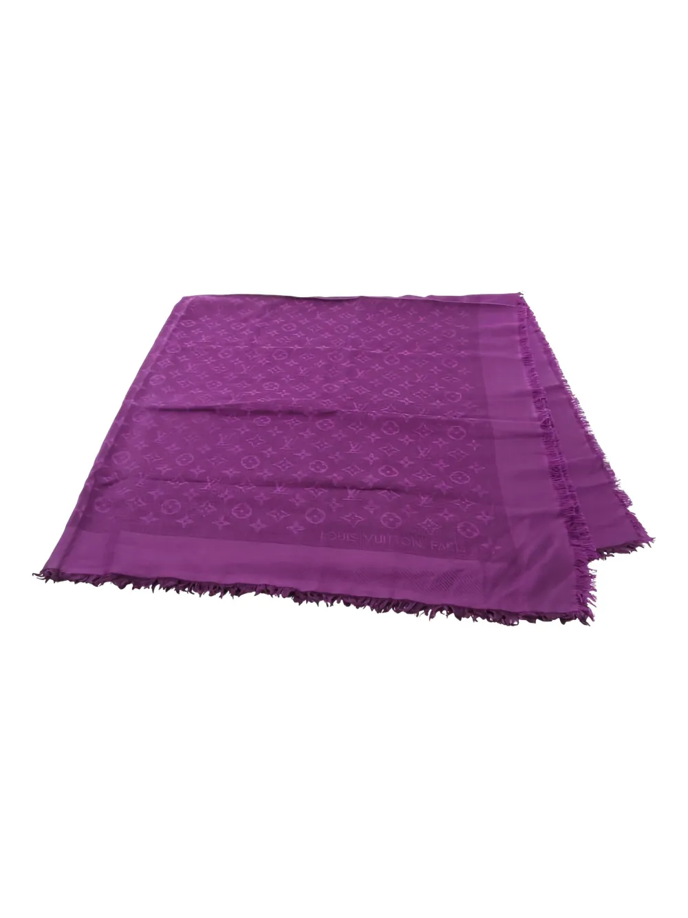 Louis Vuitton Pre-Owned 10s monogram embroidery shawl - Viola