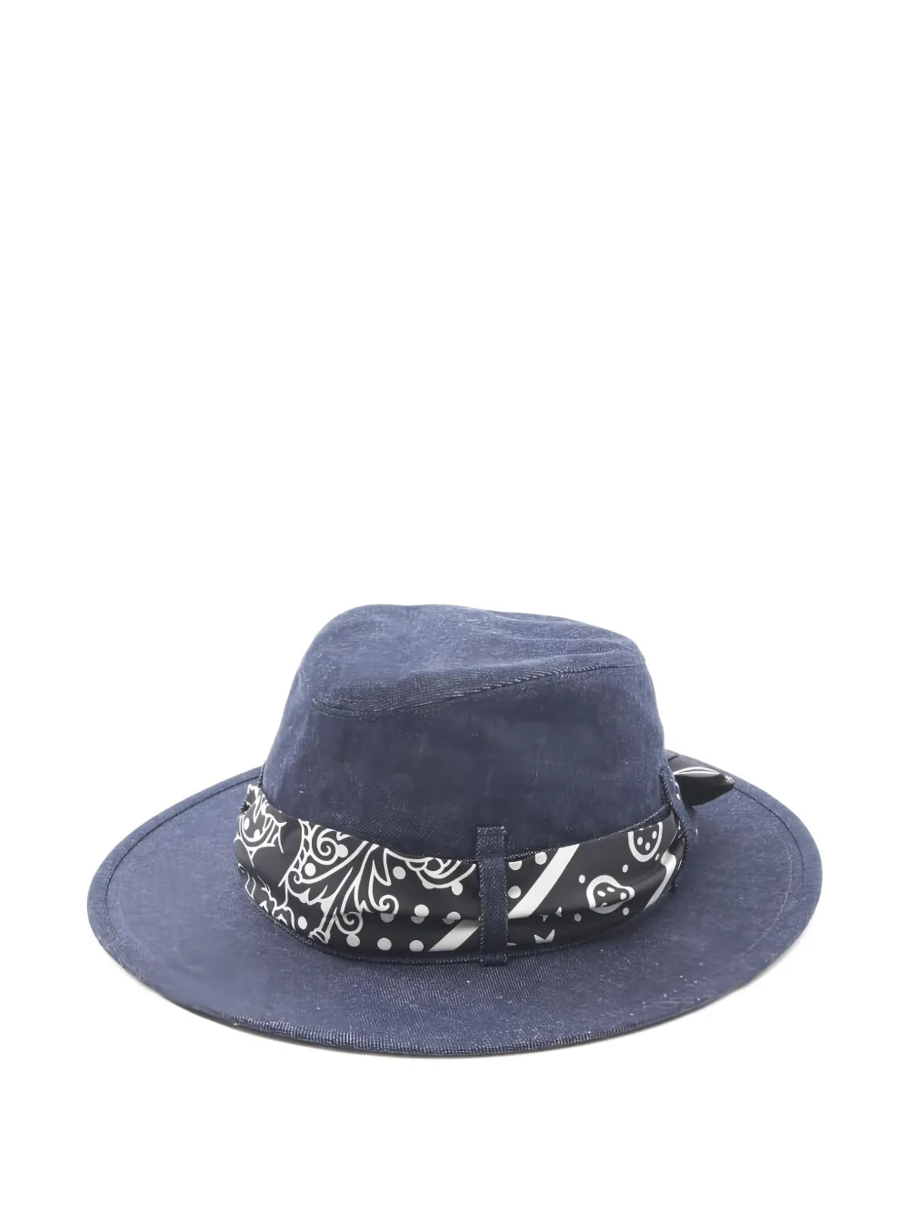 Hermès Pre-Owned 2010s Heloise cotton hat - Blu
