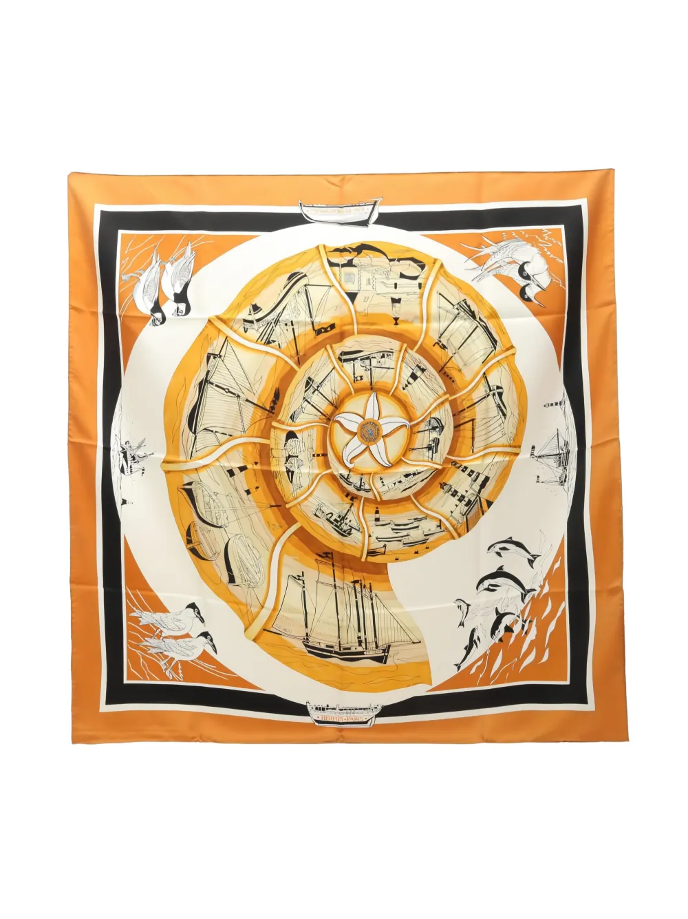 Hermès Pre-Owned 2010s printed silk scarf - Toni neutri