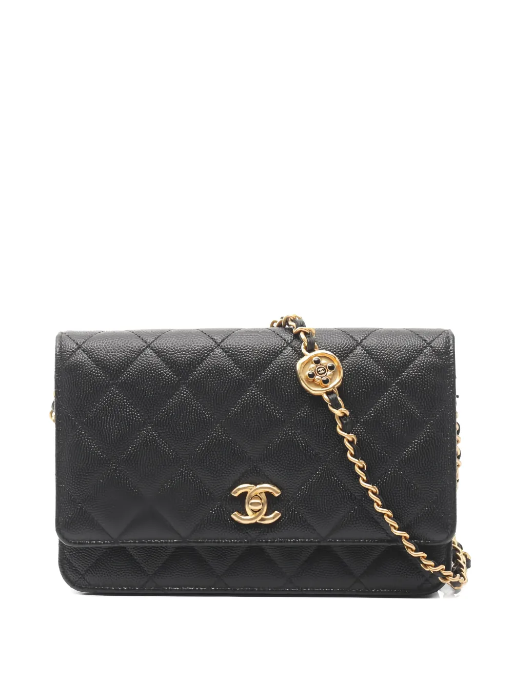CHANEL Pre-Owned 2020s icon chain wallet - Nero