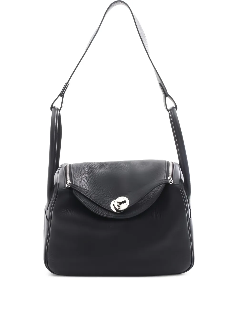 Hermès Pre-Owned 2023 Lindy leather shoulder bag - Nero