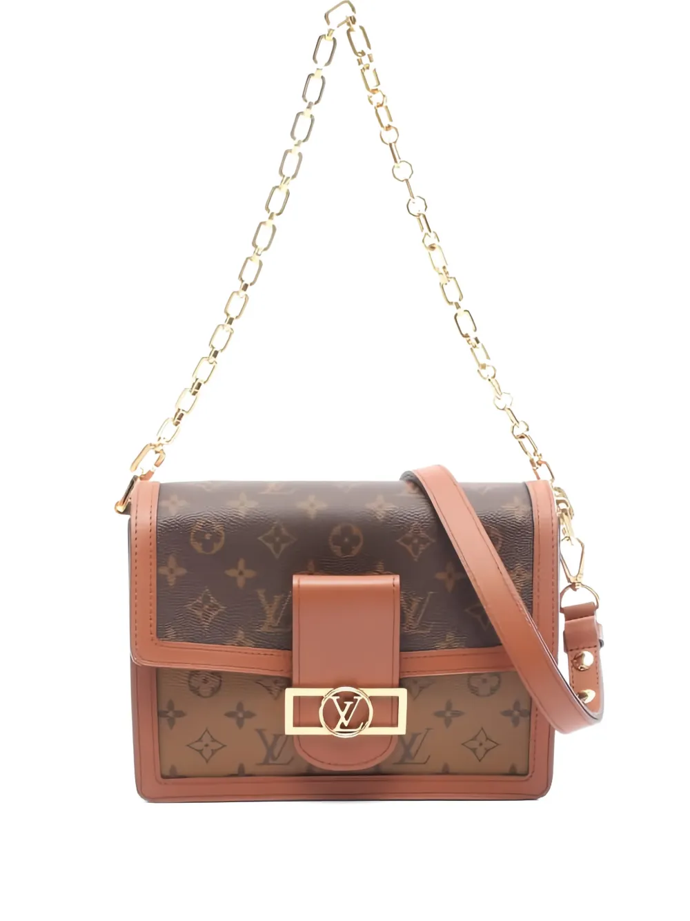 Louis Vuitton Pre-Owned 2021s MM Dauphine Monogram chain shoulder bag - Marrone