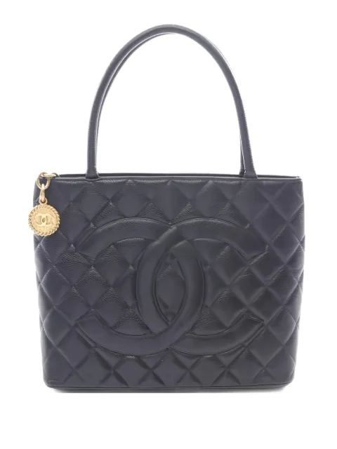 CHANEL Pre-Owned 2002-2003 Medallion black tote bag