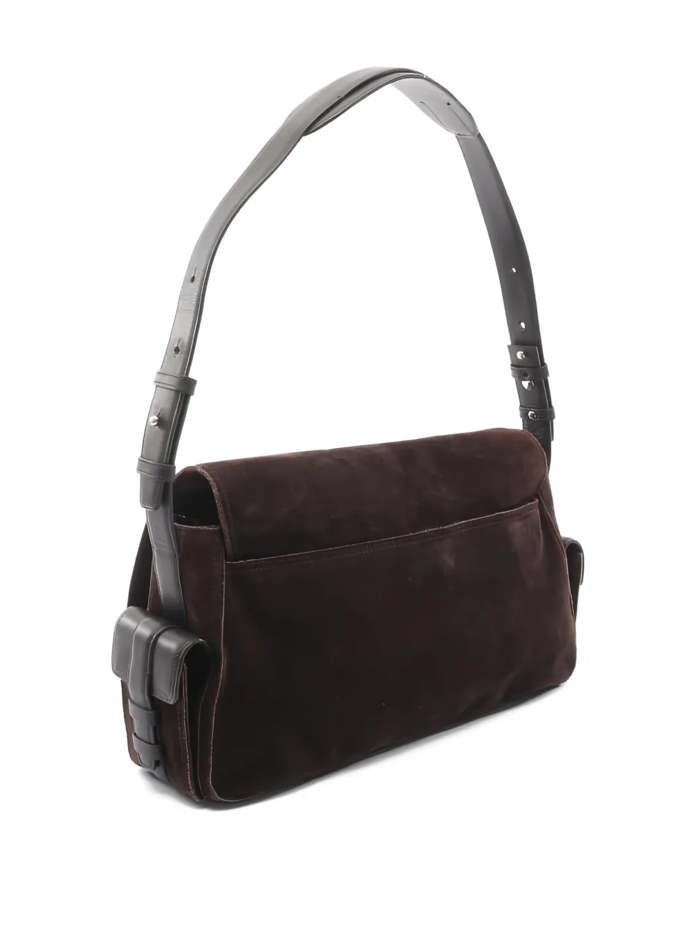  Givenchy Pre-owned 2000s 4g Suede Shoulder Bag - Brown 