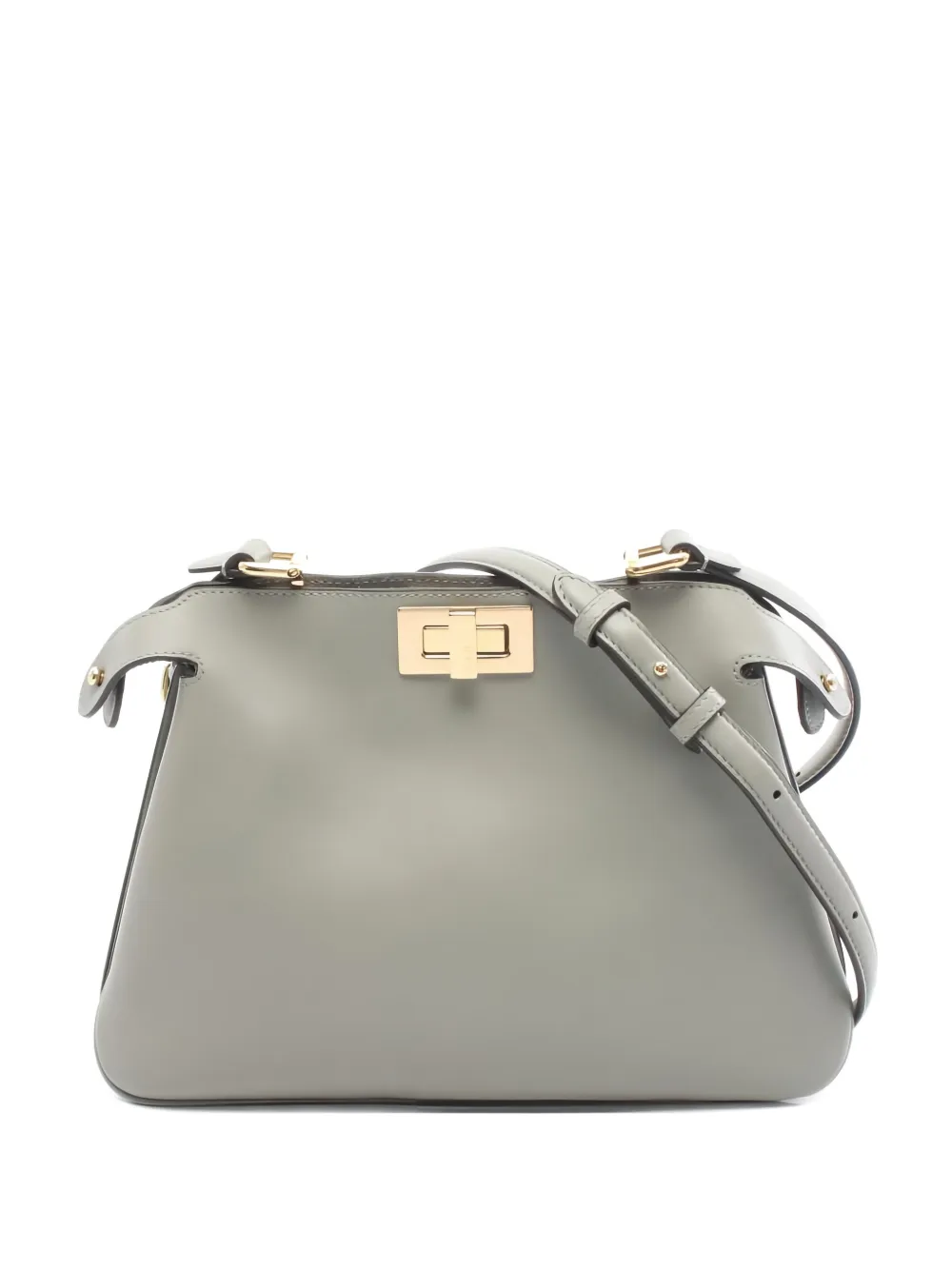 Fendi Pre-Owned 2010s Peekaboo leather shoulder bag - Grigio