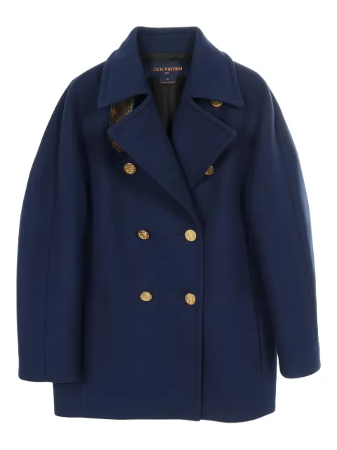 Louis Vuitton Pre-Owned anchor-Button coat