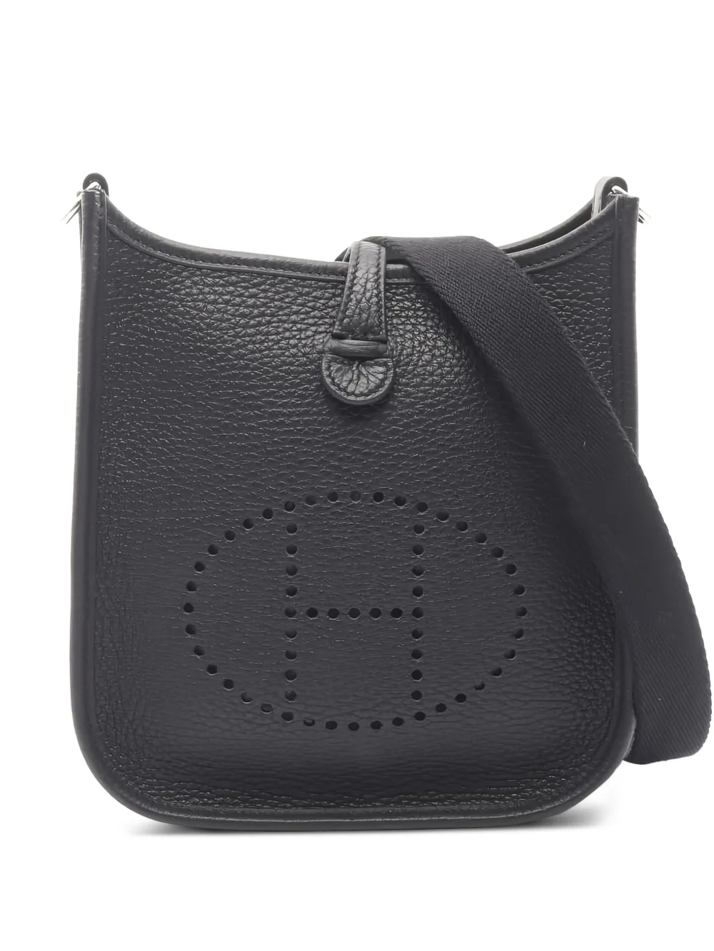 Hermès Pre-Owned 2023 Evelyne leather shoulder bag - Nero