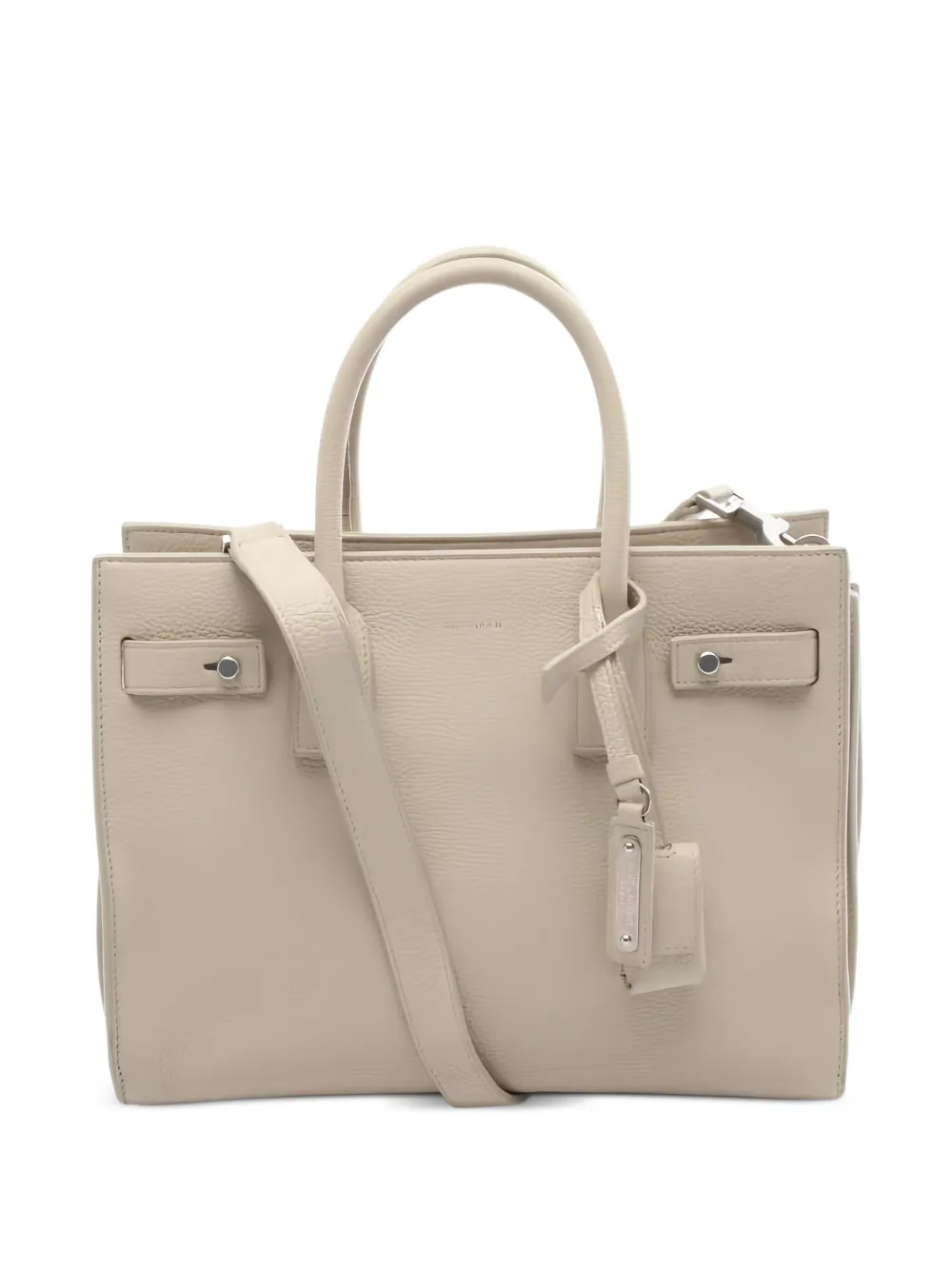 Saint Laurent Pre-Owned 2000s leather tote bag - Nude