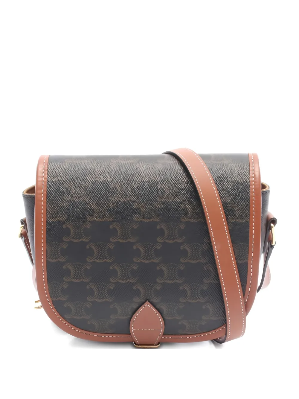 Celine Pre-Owned 2010s medium Triomphe cross body bag - Marrone