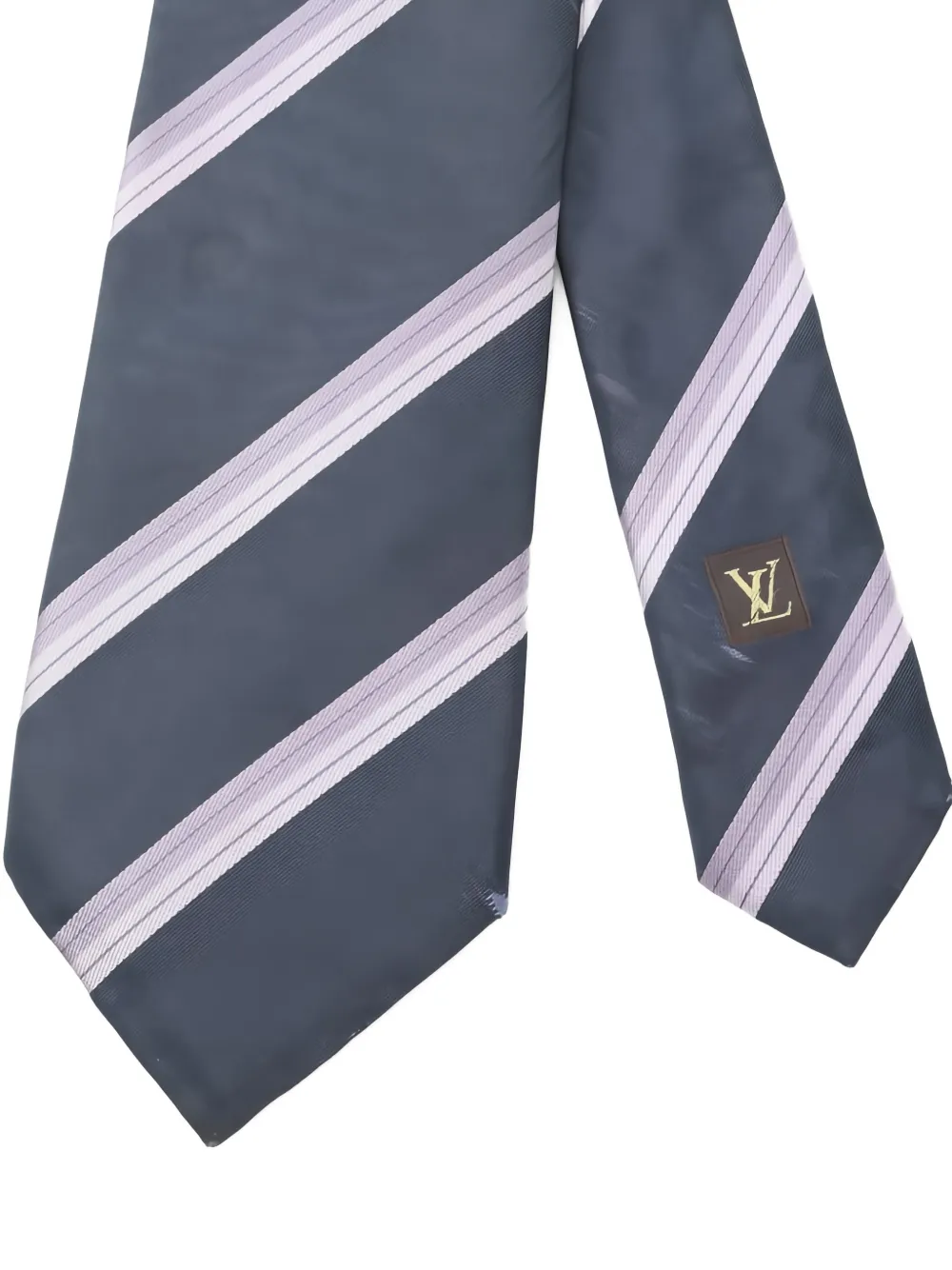 Louis Vuitton Pre-Owned 2000s striped-pattern tie - Blu