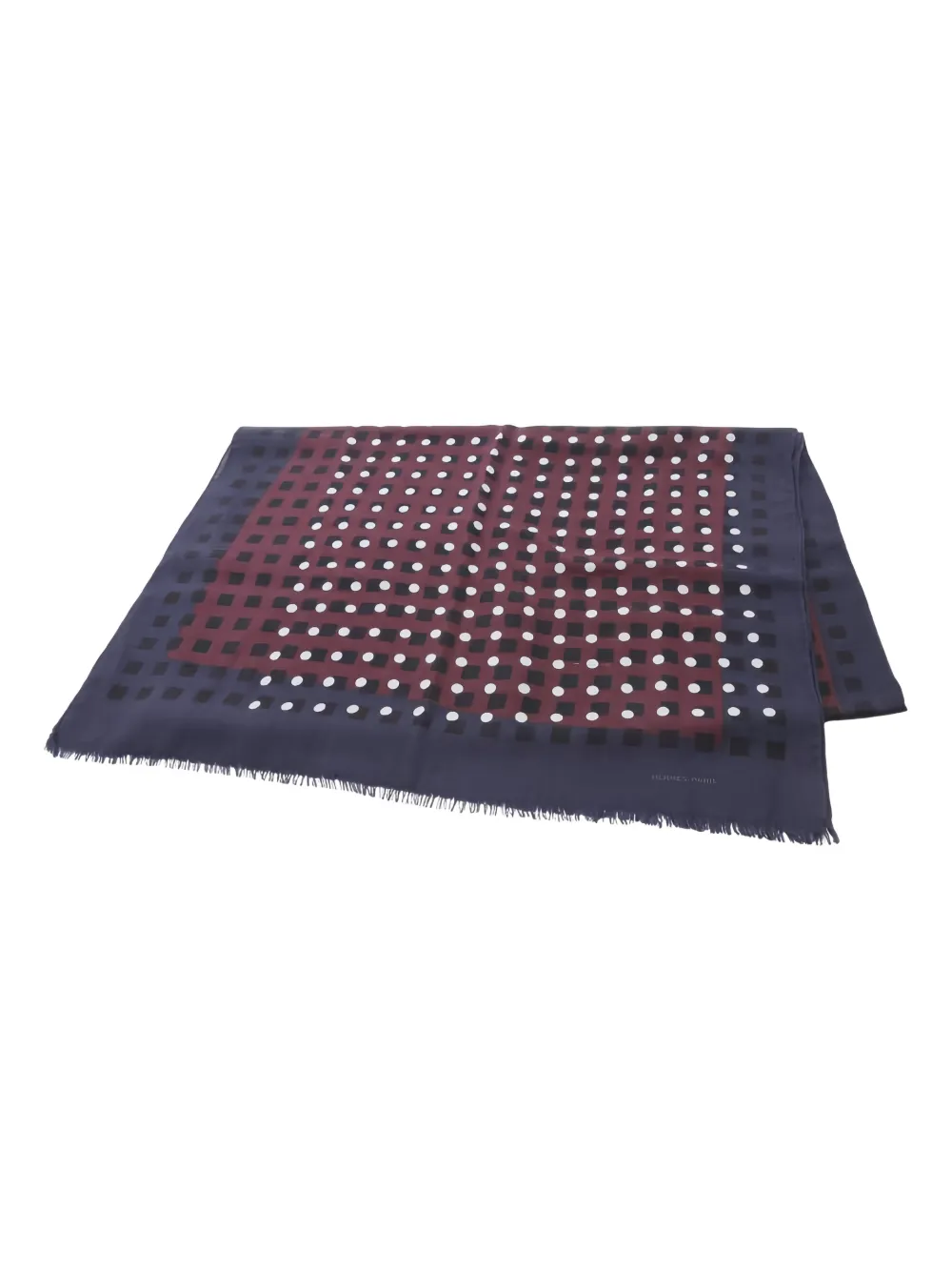 Hermès Pre-Owned 2010s Stall Dot scarf - Blu