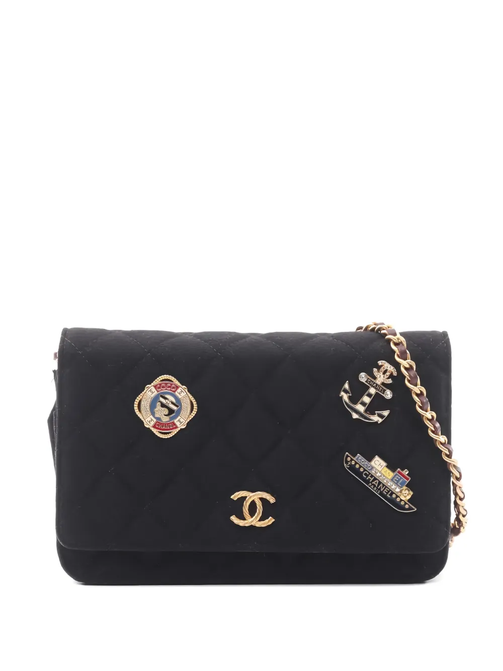 CHANEL Pre-Owned 2018-2019 quilted chain wallet - Nero