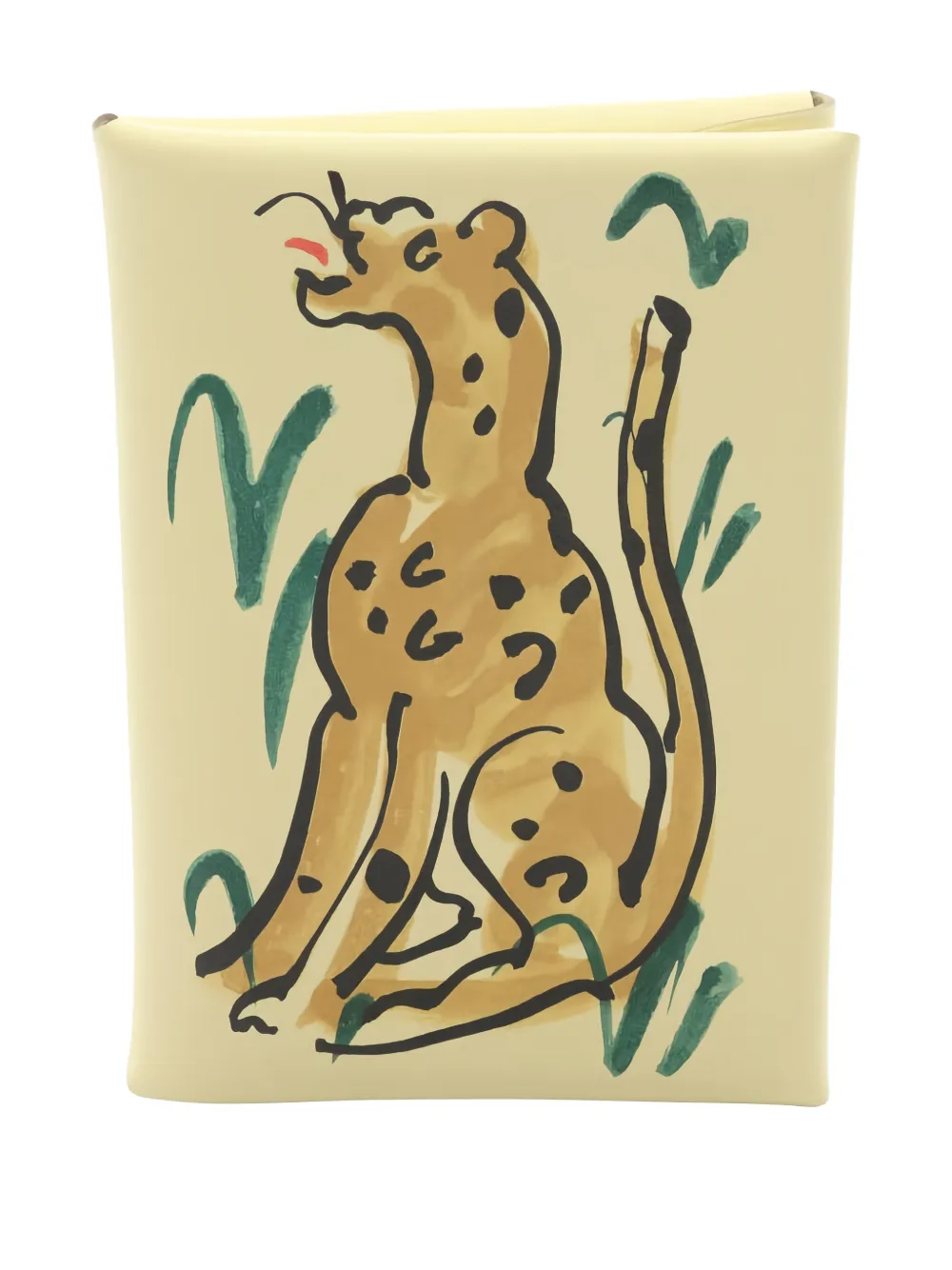 Hermès Pre-Owned 2025 Calviduo Spring Panther leather wallet - Toni neutri