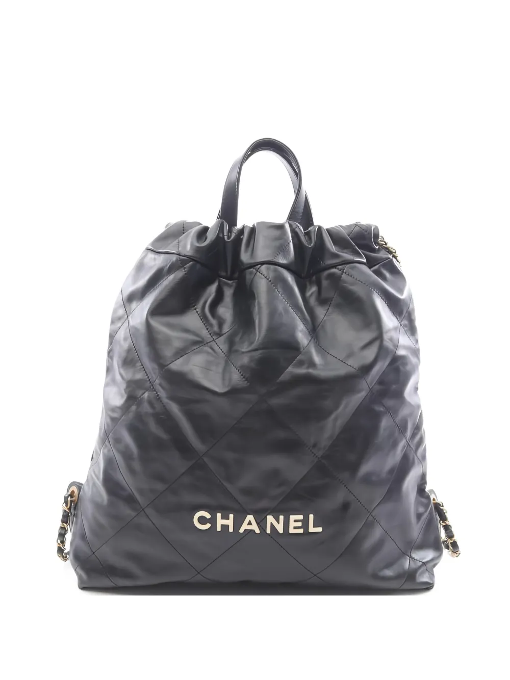 CHANEL Pre-Owned 2020s quilted leather backpack - Nero