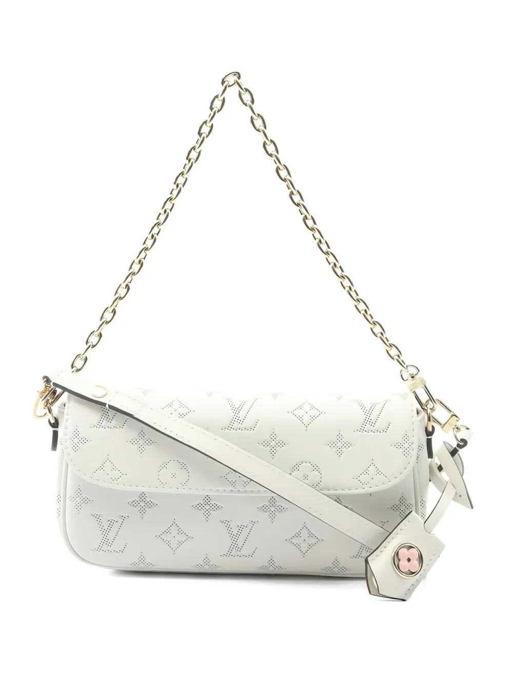 Louis Vuitton Pre-Owned 2021 monogram chain shoulder bag - Bianco