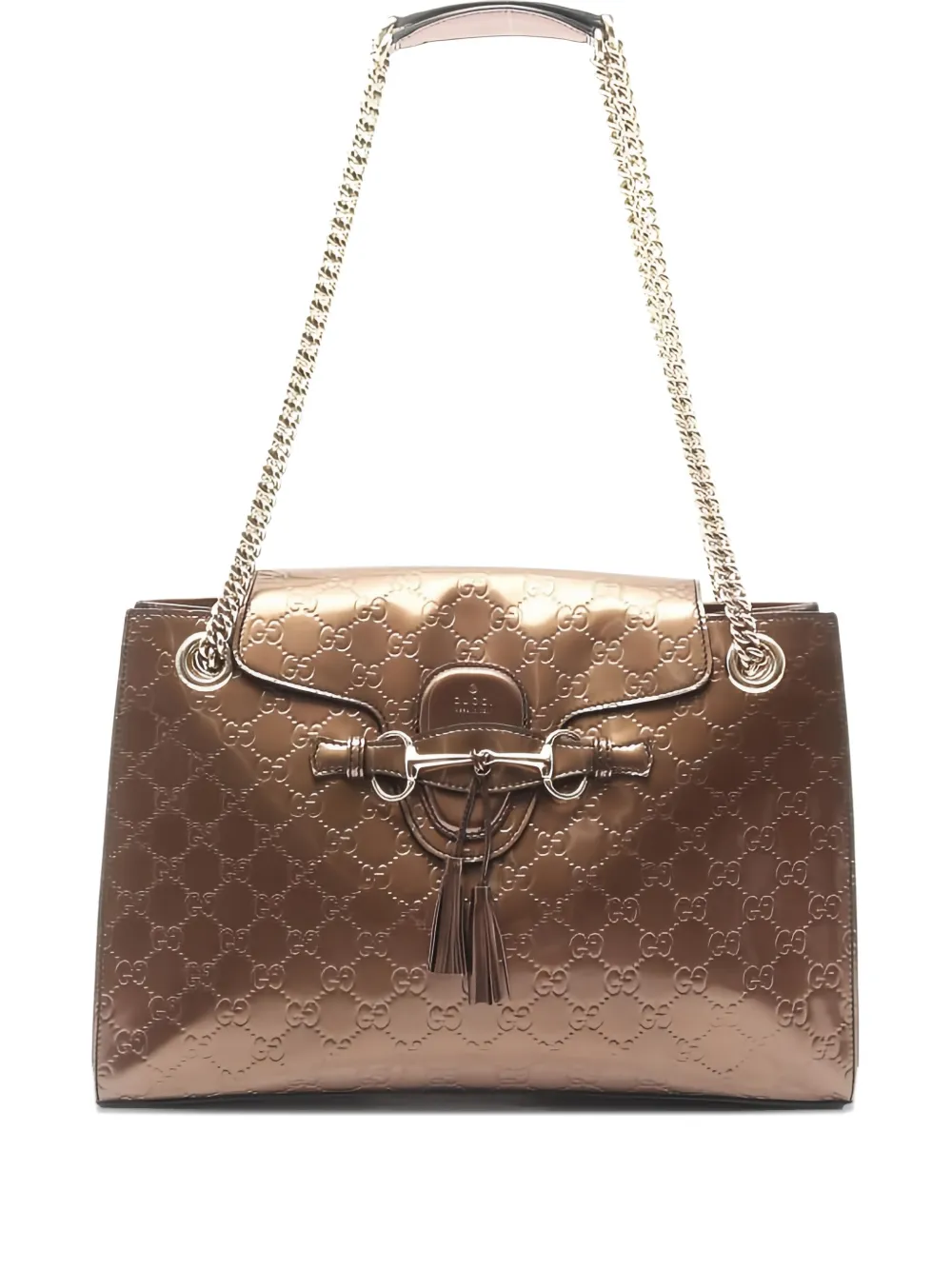 Gucci Pre-Owned 2010s Emily chain shoulder bag - Marrone