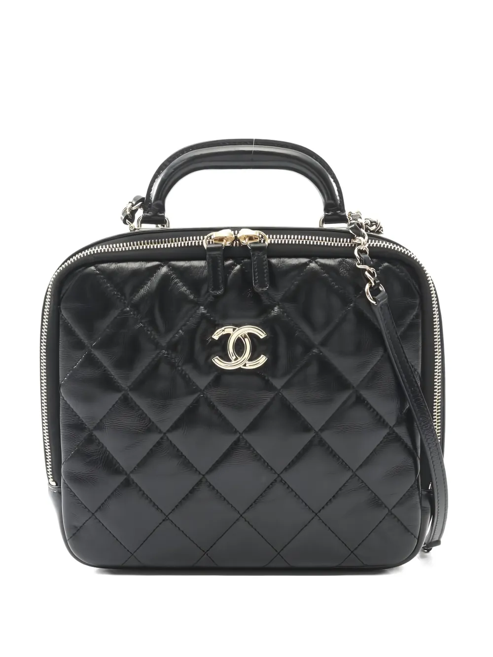 CHANEL Pre-Owned 2020s quilted chain shoulder bag - Nero