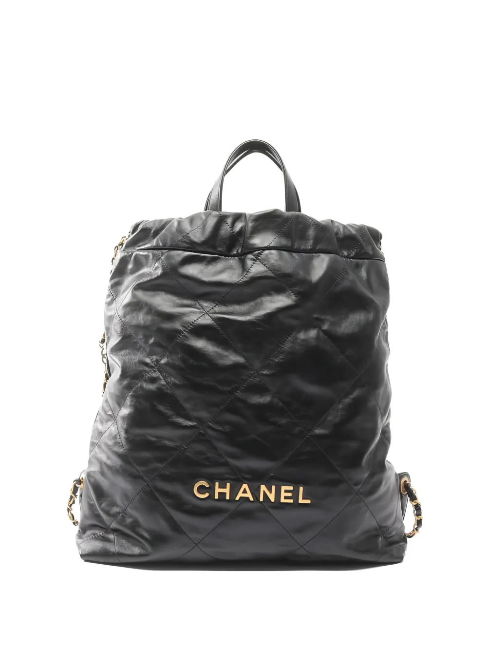CHANEL Pre-Owned 2020 chain leather rucksack bag - Nero