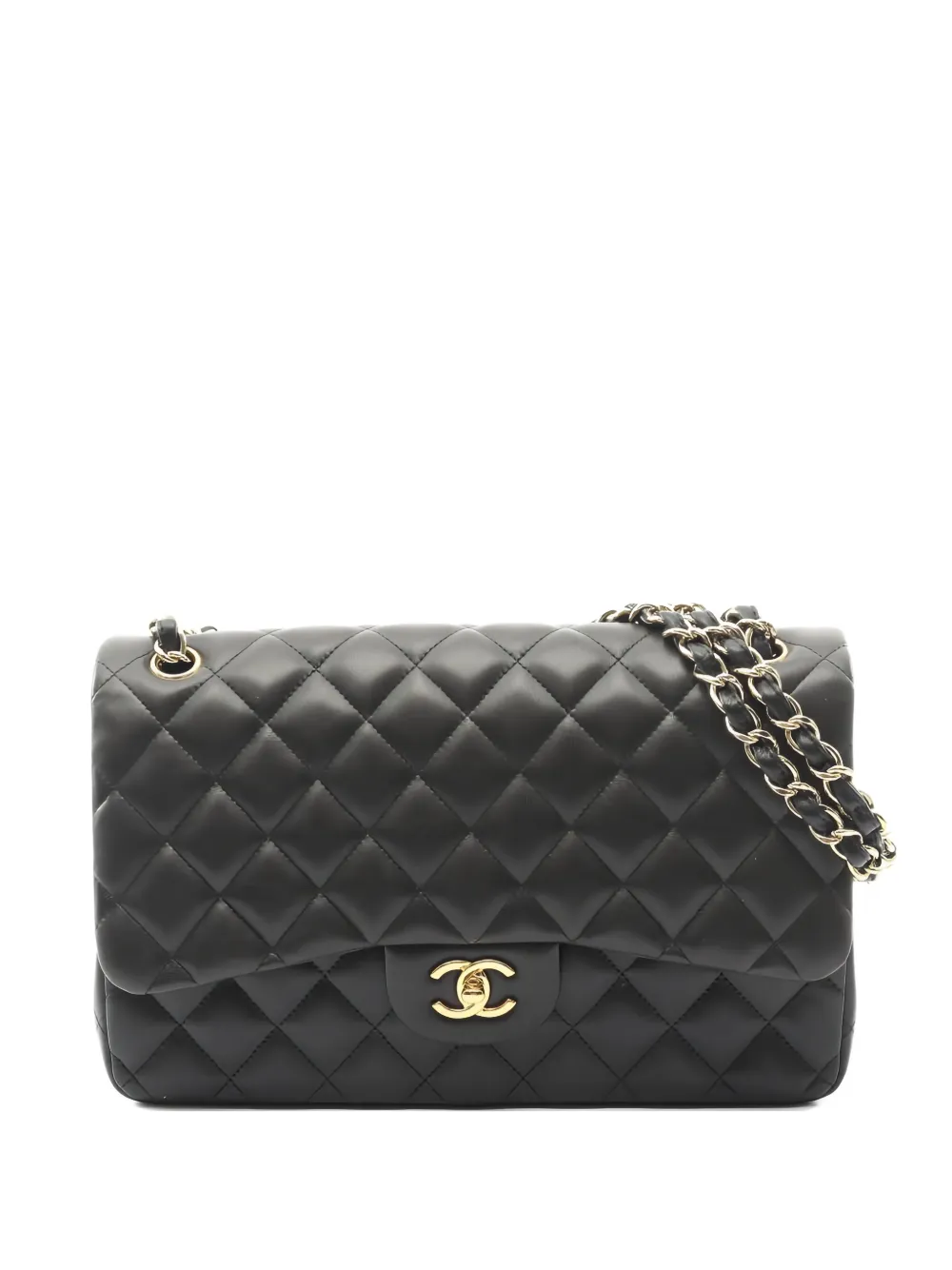CHANEL Pre-Owned 2011 large 30 Decamatlassé Classic Flap shoulder bag - Nero