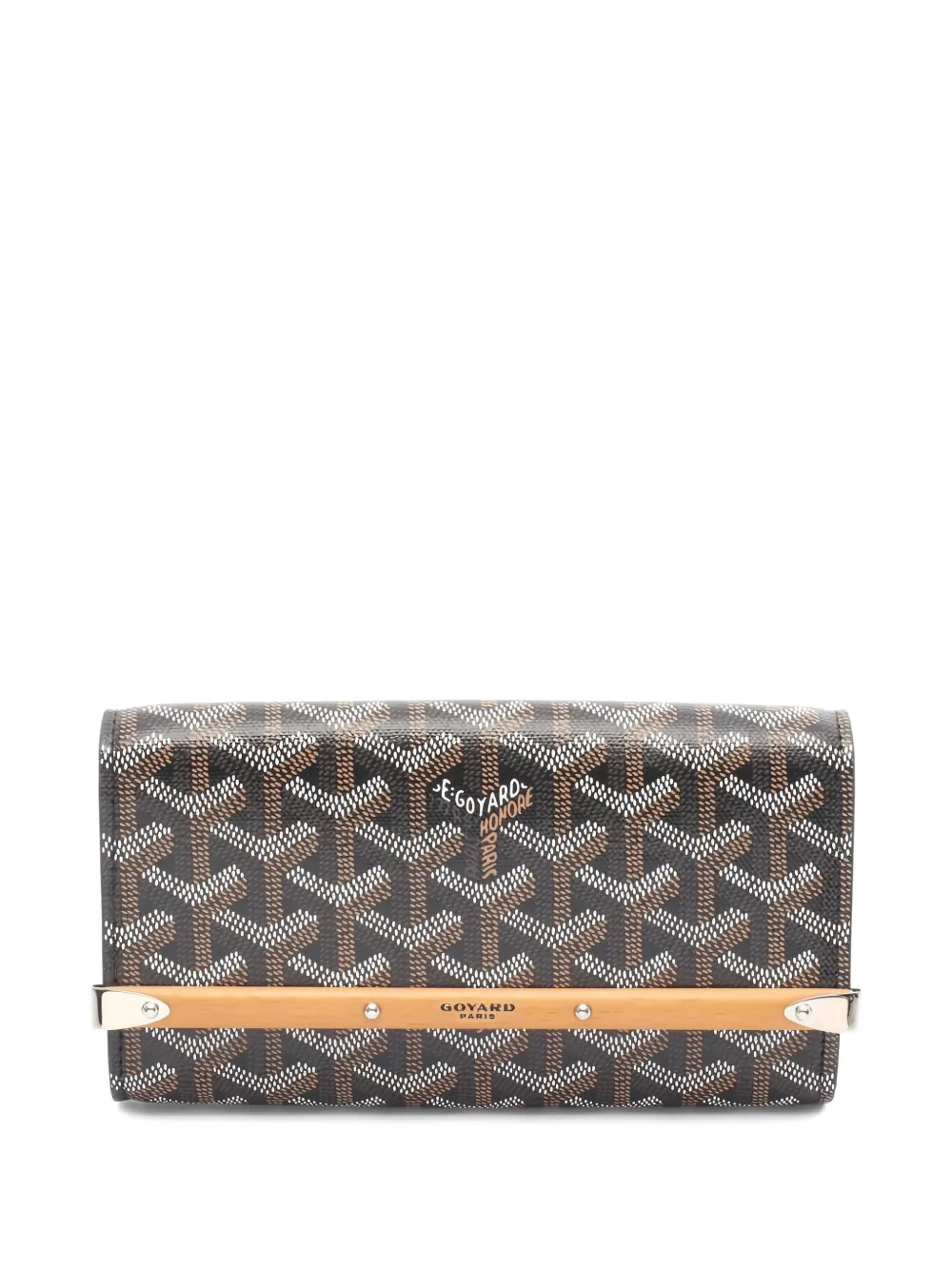 Goyard Pre-Owned 2020s mini Monte Carlo pattern clutch bag - Blu