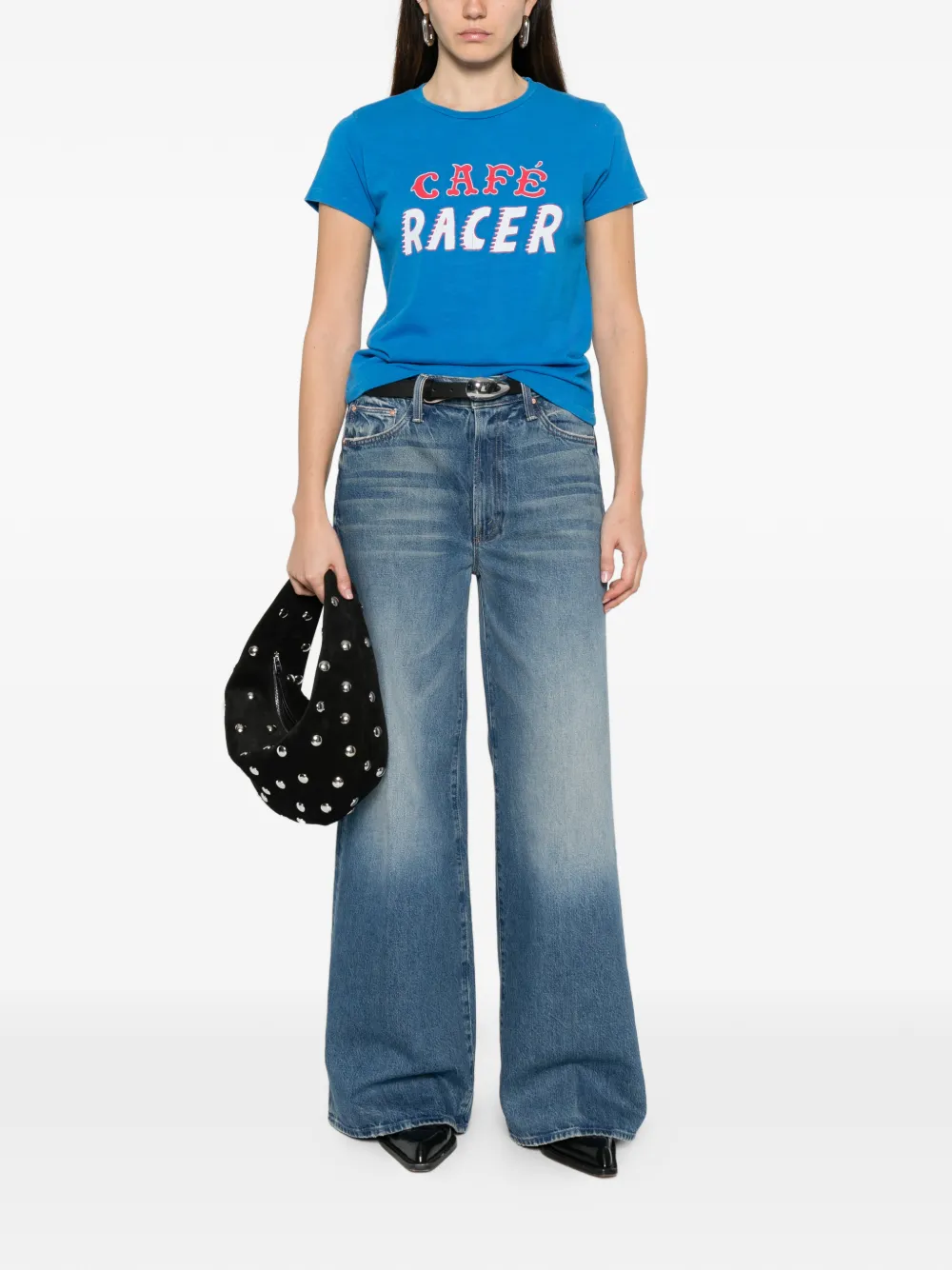  Mother Sinful Short-sleeve T-shirt - Blue 