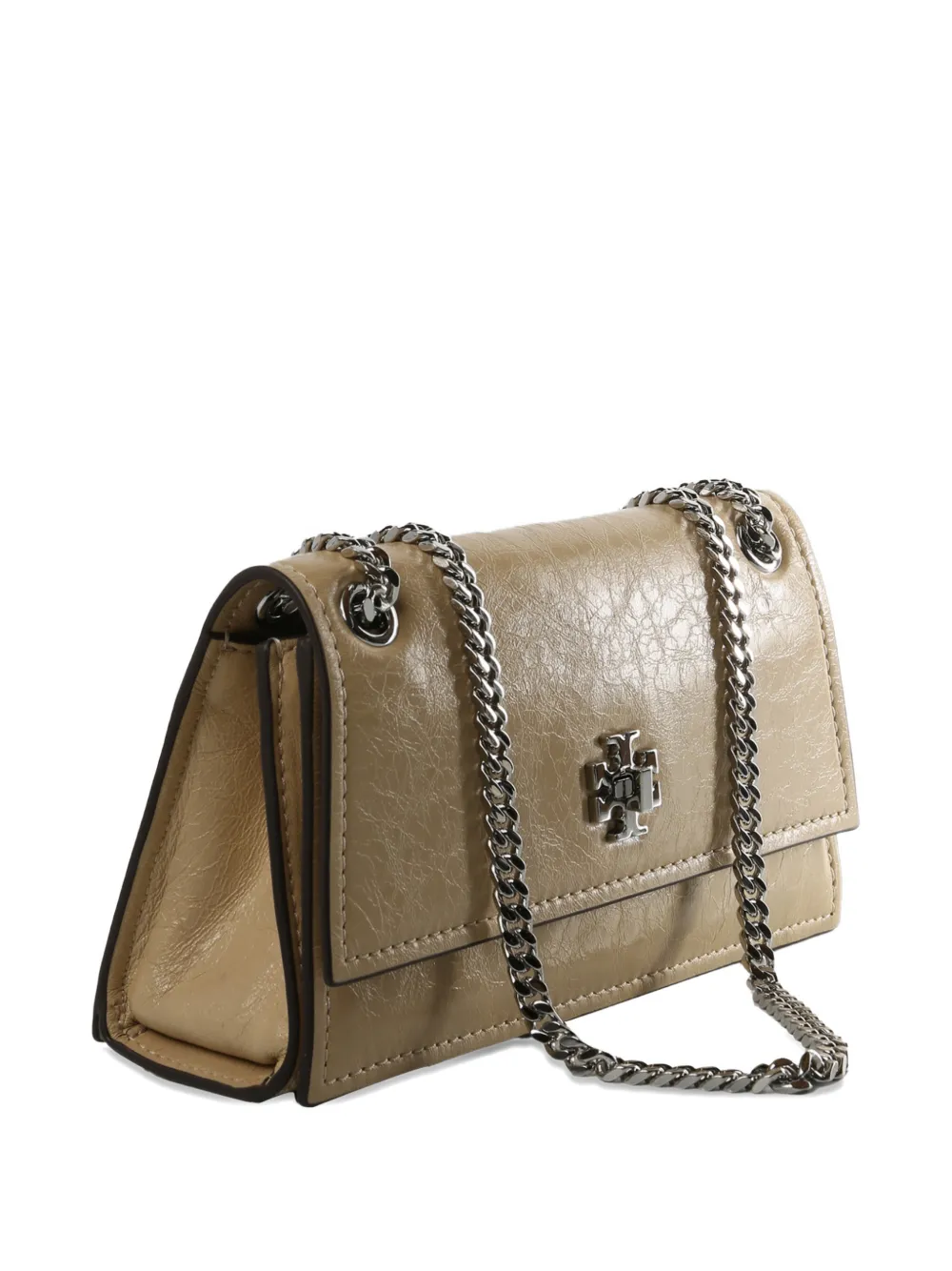 Tory Burch chain logo shoulder bag - Beige