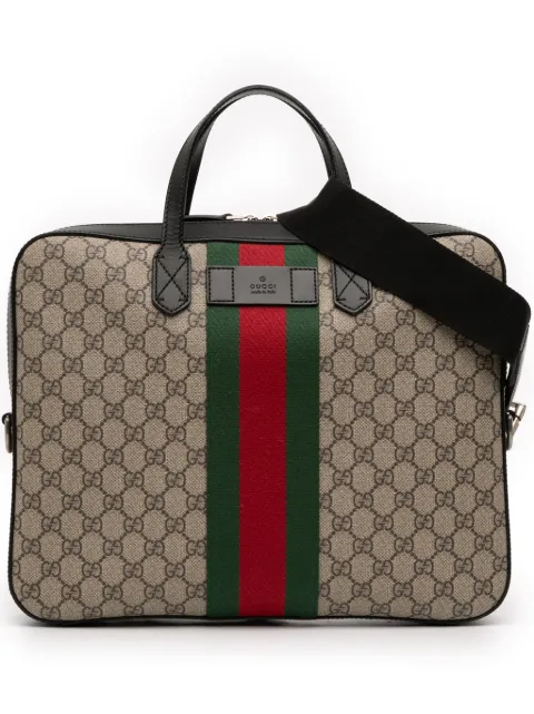 Gucci Pre-Owned 2000-2015 GG Supreme Web Briefcase business bag