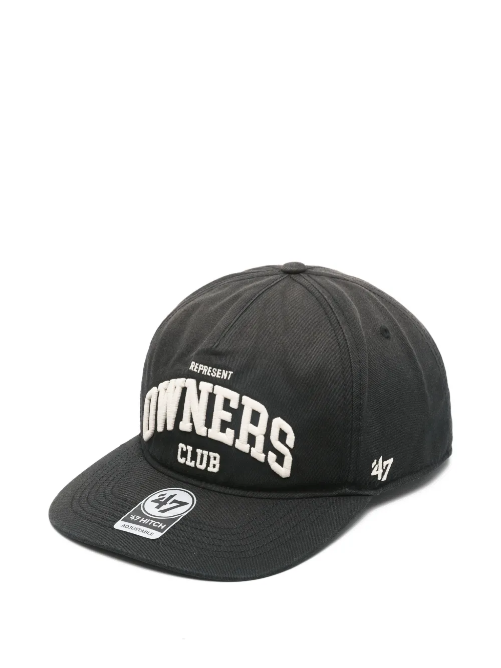 Represent embroidered baseball cap - Schwarz