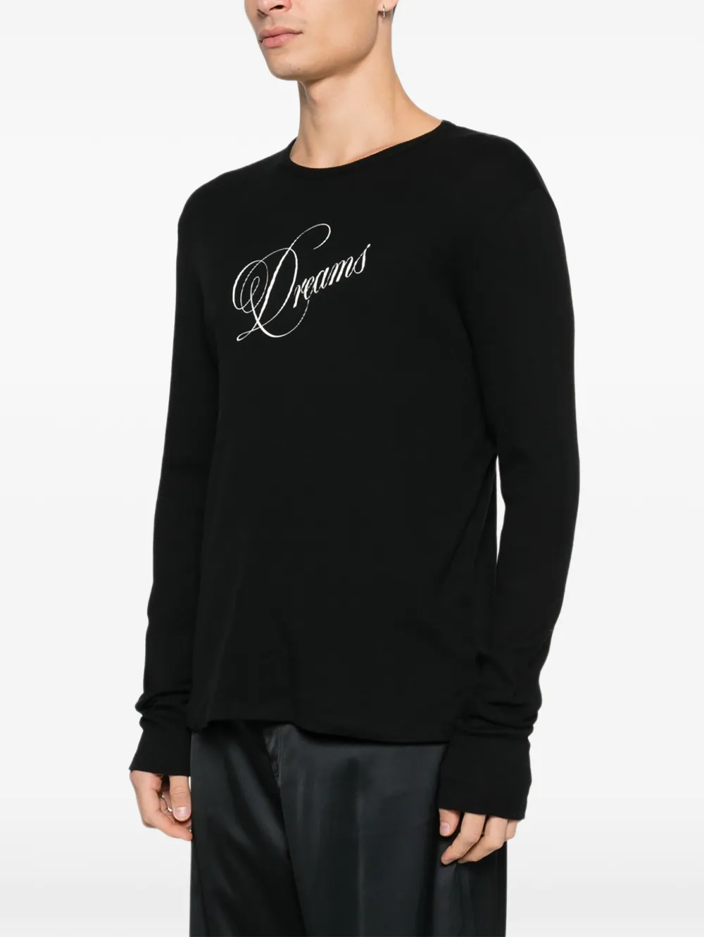  Ann Demeulemeester Greg Long-sleeve T-shirt - Black 