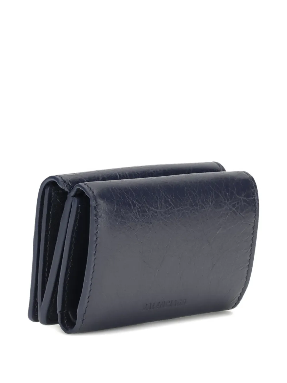 Balenciaga mini Le city zip leather wallet - Blauw
