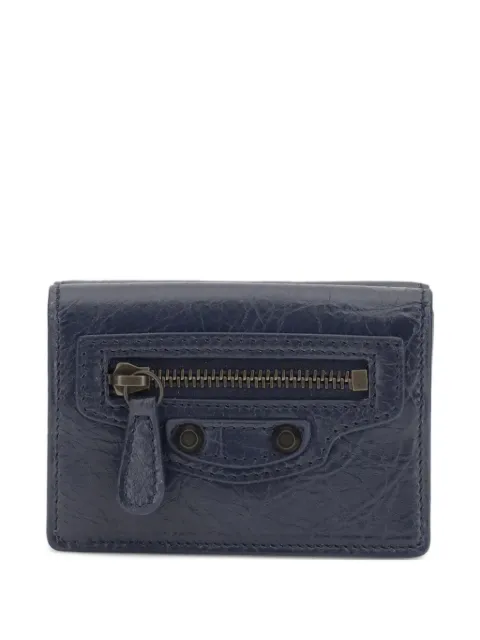 Balenciaga mini Le city zip leather wallet