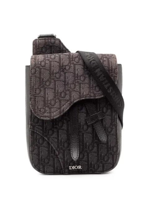 Christian Dior Pre-Owned 2020 Oblique Canvas Saddle Pouch crossbody bag