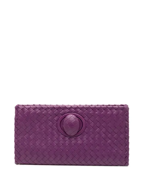 Bottega Veneta Pre-Owned 2012-2025 Nappa Intrecciato Turn Lock clutch bag