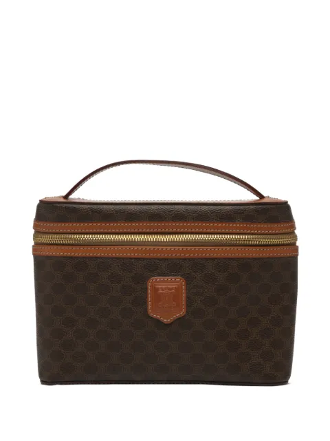 Celine Pre-Owned 1997 Macadam Coated Canvas vanity bag