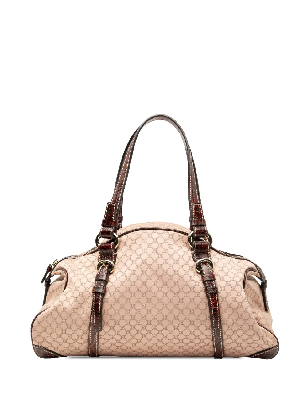 Celine Pre-Owned 2007 Macadam Canvas shoulder bag - Marrone