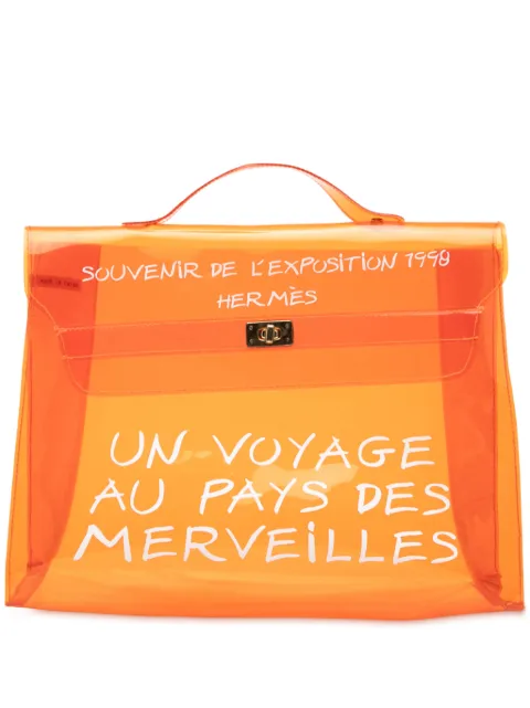 Hermès Pre-Owned bolsa de mano Vinyl Souvenir De L Exposition Kelly 1998