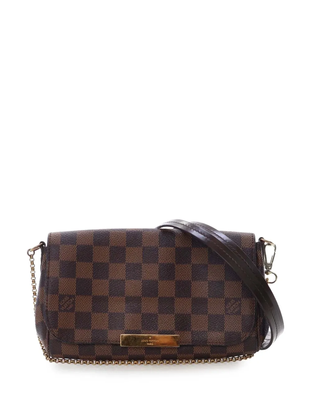 Louis Vuitton Pre-Owned 2012-2020 Damier Ebene Favorite PM satchel - Braun