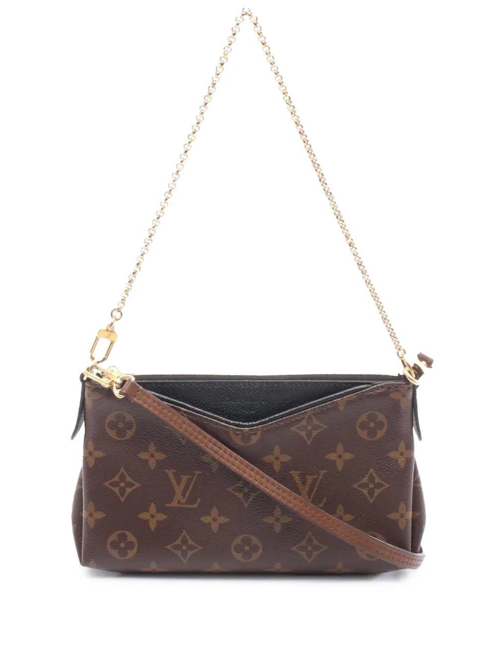 Louis Vuitton Pre-Owned 2017 Monogram Pallas Clutch satchel - Marrone
