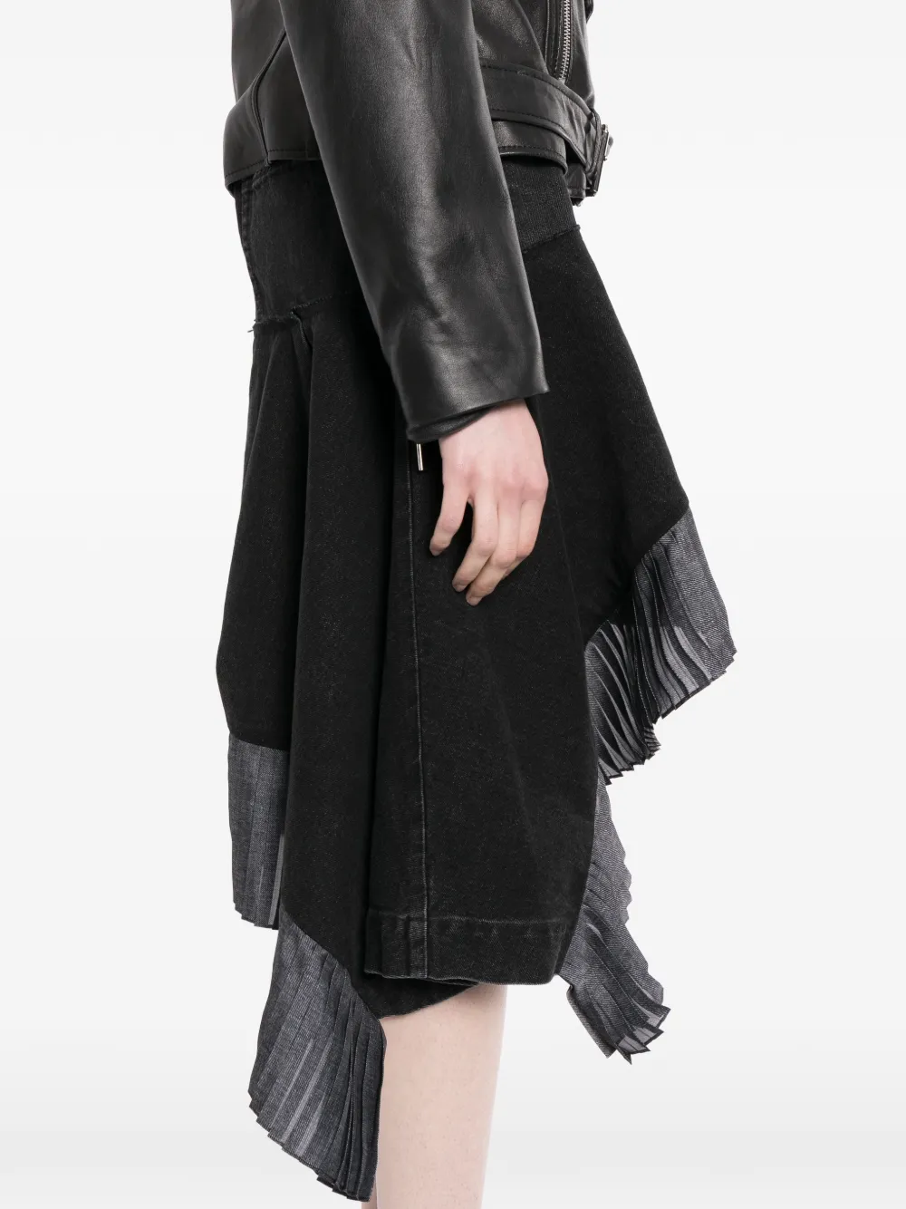 Sacai デニムスカート | ブラック | FARFETCH JP