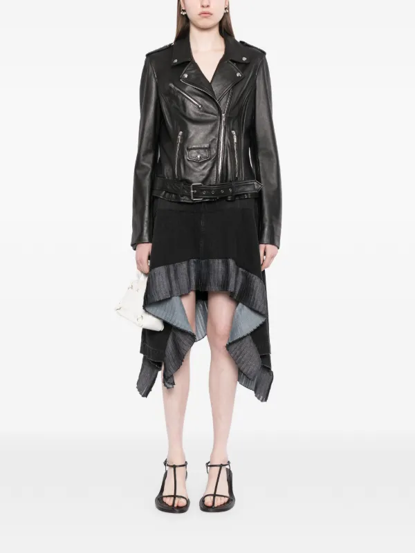 Sacai デニムスカート | ブラック | FARFETCH JP