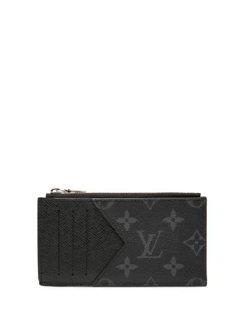 Louis Vuitton Pre-Owned 2021-2025 Monogram Eclipse Taigarama Card Holder coin pouch